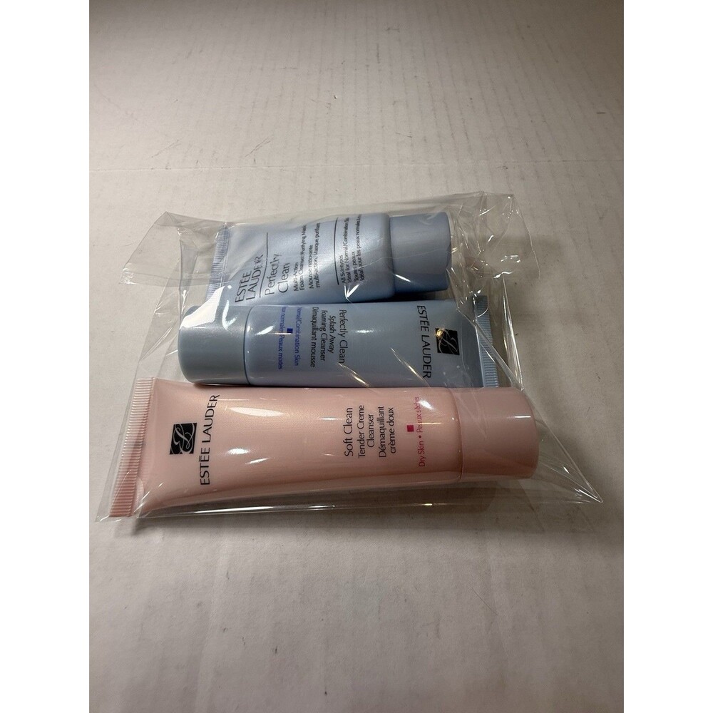 Estee Lauder Soft Clean Cleanser 1.7 Oz/50mL & 2 Perfectly Cleanser 1 Oz/Ea 3PCs - Picture 2 of 15